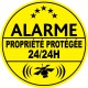Alarme propriété protégé 24h24 (lot de 10p)
