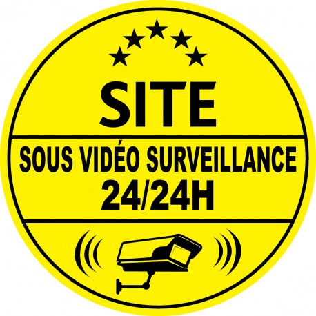 Site sous vidéo surveillance 24h24 (lot de 10p)