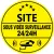 Site sous vidéo surveillance 24h24 (lot de 10p)-Autocollant de dissuasion-Panneaux Signalétiques