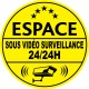 Espace sous vidéo surveillance 24h24 (lot de 10p)