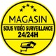 Magasin sous vidéo surveillance 24h24 (lot de 10p)