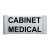 Plaque de porte aluminium cabinet médical-Plaque de porte-Panneaux Signalétiques