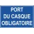 Port du casque obligatoire-Obligation-Panneaux Signalétiques