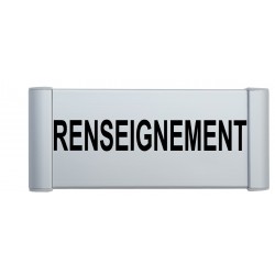 Plaque de porte Alu "RENSEIGNEMENT"