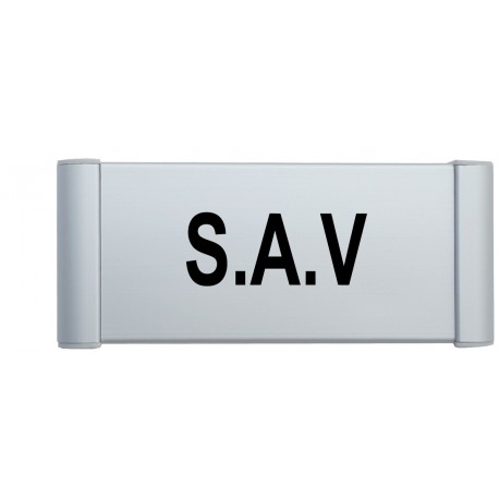 Plaque de porte Alu "S.A.V"