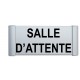 Plaque de porte Alu "SALLE D'ATTENDE"