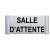 Plaque de porte aluminium salle d'attente-Plaque de porte-Panneaux Signalétiques