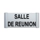 Plaque de porte Alu "SALLE DE REUNION"