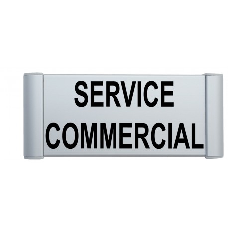 Plaque de porte Alu "SERVICE COMMERCIAL"