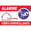Panneau alarme vidéo surveillance-Panneau vidéo surveillance-Panneaux Signalétiques