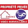 Panneau propriété privée vidéo surveillance-Panneau vidéo surveillance-Panneaux Signalétiques