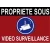 Adhésif  Propriété sous vidéo surveillance 150x100mm-Autocollant de dissuasion-Panneaux Signalétiques