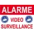 Alarme vidéo surveillance 150x100mm-Autocollant de dissuasion-Panneaux Signalétiques