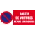 Sortie de voiture ne pas stationner-Panneau stationnement-Panneaux Signalétiques