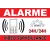 Adhésif "Alarme vidéo surveillance-Autocollant de dissuasion-Panneaux Signalétiques