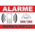 Adhésif "Alarme propriété protégé" 300x200mm-Autocollant de dissuasion-Panneaux Signalétiques