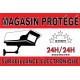 Adhésif "Magasin protégé surveillance électronique" 300x200mm