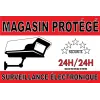 Adhésif "Magasin protégé surveillance électronique" 300x200mm-Autocollant de dissuasion-Panneaux Signalétiques