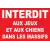 Panneau interdit aux jeux et aux chiens dans les massifs-Panneau interdit aux chiens-Panneaux Signalétiques