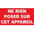 Adhésif ne rien poser sur cet appareil-Interdiction-Panneaux Signalétiques