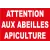 Attention aux abeilles apiculture-Panneau attention abeille-Panneaux Signalétiques