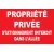 Propriété privée stationnement interdit dans l'allée-Panneau propriété privée-Panneaux Signalétiques