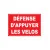 Défense d'appuyer les vélos-Interdiction-Panneaux Signalétiques