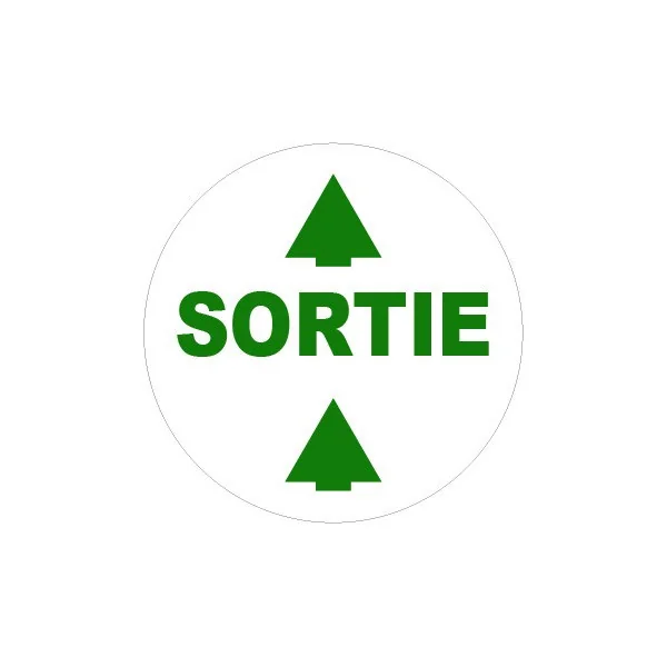 Adhésif sortie-Signalétique autocollante - adhésive-Panneaux Signalétiques