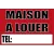 Pancarte Maison à louer 600x400mm-Panneau immobilier-Panneaux Signalétiques