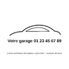 Signature de coffre adhésive-Signalétique garage-Panneaux Signalétiques