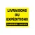 Panneau livraison ou expédition s'adresser à l'accueil-Panneau parking-Panneaux Signalétiques