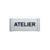 Plaque de porte Aluminium "ATELIER"-Plaque de porte-Panneaux Signalétiques