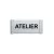 Plaque de porte Aluminium "ATELIER"-Plaque de porte-Panneaux Signalétiques