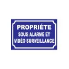 Panneau propriété sous alarme et vidéo surveillance-Panneau vidéo surveillance-Panneaux Signalétiques