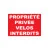 Panneau propriété privée vélos interdits-Panneau propriété privée-Panneaux Signalétiques