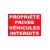 Panneau propriété privée véhicules interdits-Panneau propriété privée-Panneaux Signalétiques