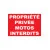 Panneau propriété privée motos interdits-Panneau propriété privée-Panneaux Signalétiques