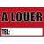 Pancarte A louer. Format 600x400mm.-Panneau immobilier-Panneaux Signalétiques