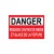 Panneau danger risques chutes de neige et glace de la toiture-Panneau attention Danger-Panneaux Signalétiques