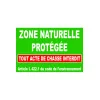 Panneau zone naturelle protégée-Panneau chasse interdite-Panneaux Signalétiques
