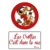 Panneau Les crottes dans le sac-Panneau interdit aux chiens-Panneaux Signalétiques