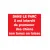 Panneau Interdit aux Chiens Non Tenus en Laisse