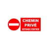 Interdit chemin privé défense d'entrer-Panneau propriété privée-Panneaux Signalétiques