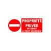 Interdit propriété privée interdit à tout véhicule-Panneau propriété privée-Panneaux Signalétiques