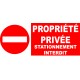 Interdit propriété privée passage interdit
