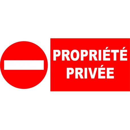Interdit propriété privée stationnement interdit