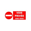 Interdit voie privée sans issue-Panneau propriété privée-Panneaux Signalétiques