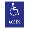 Panneau accès handicapé-Panneau handicapé - PMR-Panneaux Signalétiques