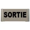 Plaque de porte aluminium sortie-Plaque de porte-Panneaux Signalétiques