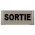 Plaque de porte aluminium sortie-Plaque de porte-Panneaux Signalétiques